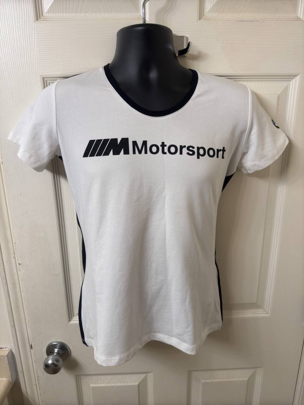 BMW M3 Motorsport T Shirt Size S Racing Cars Made In Turkey Black White NEW TAG
